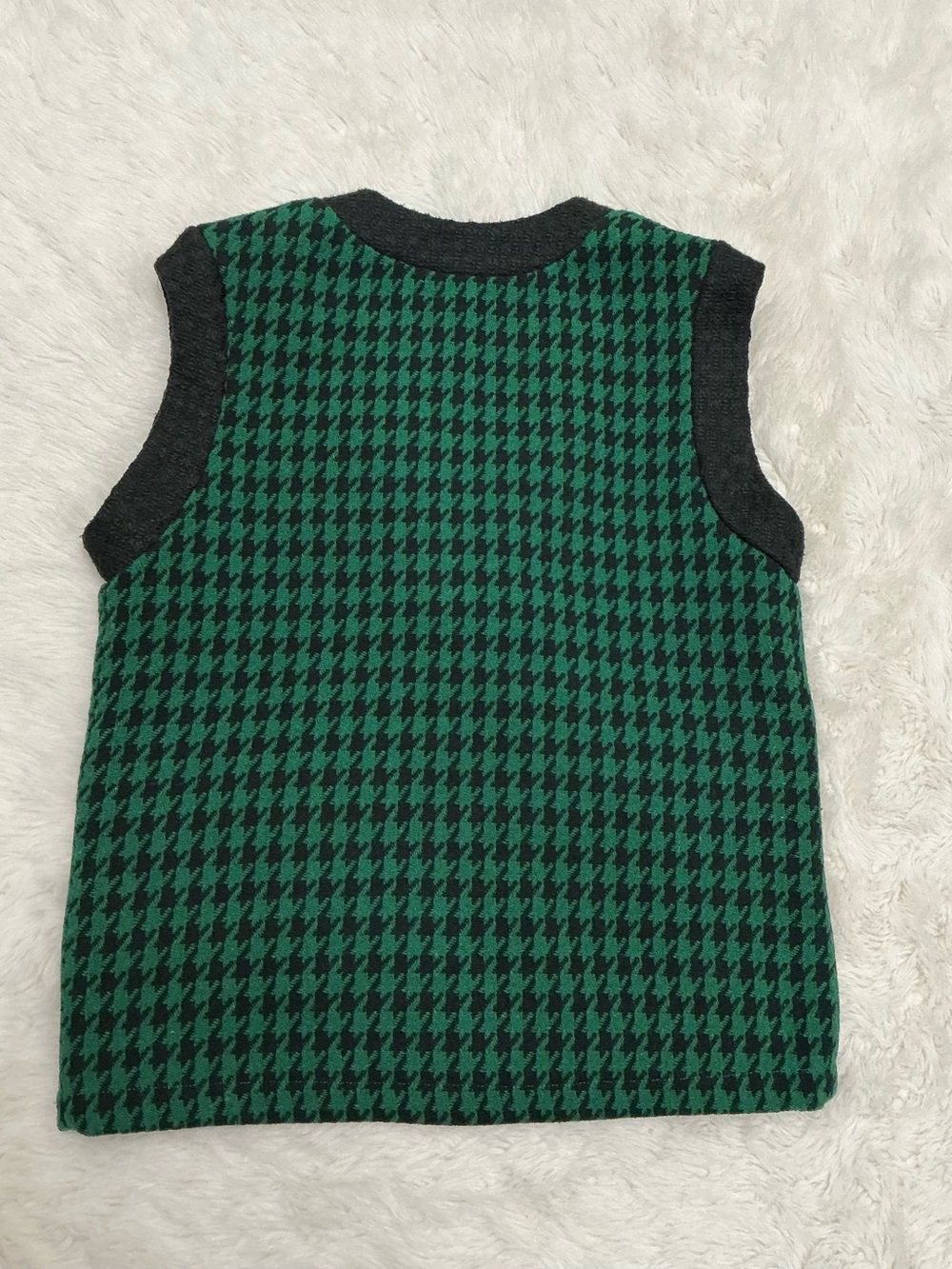 SHEIN - Green & Black Houndstooth Knit Vest Set - Picture 14 of 14
